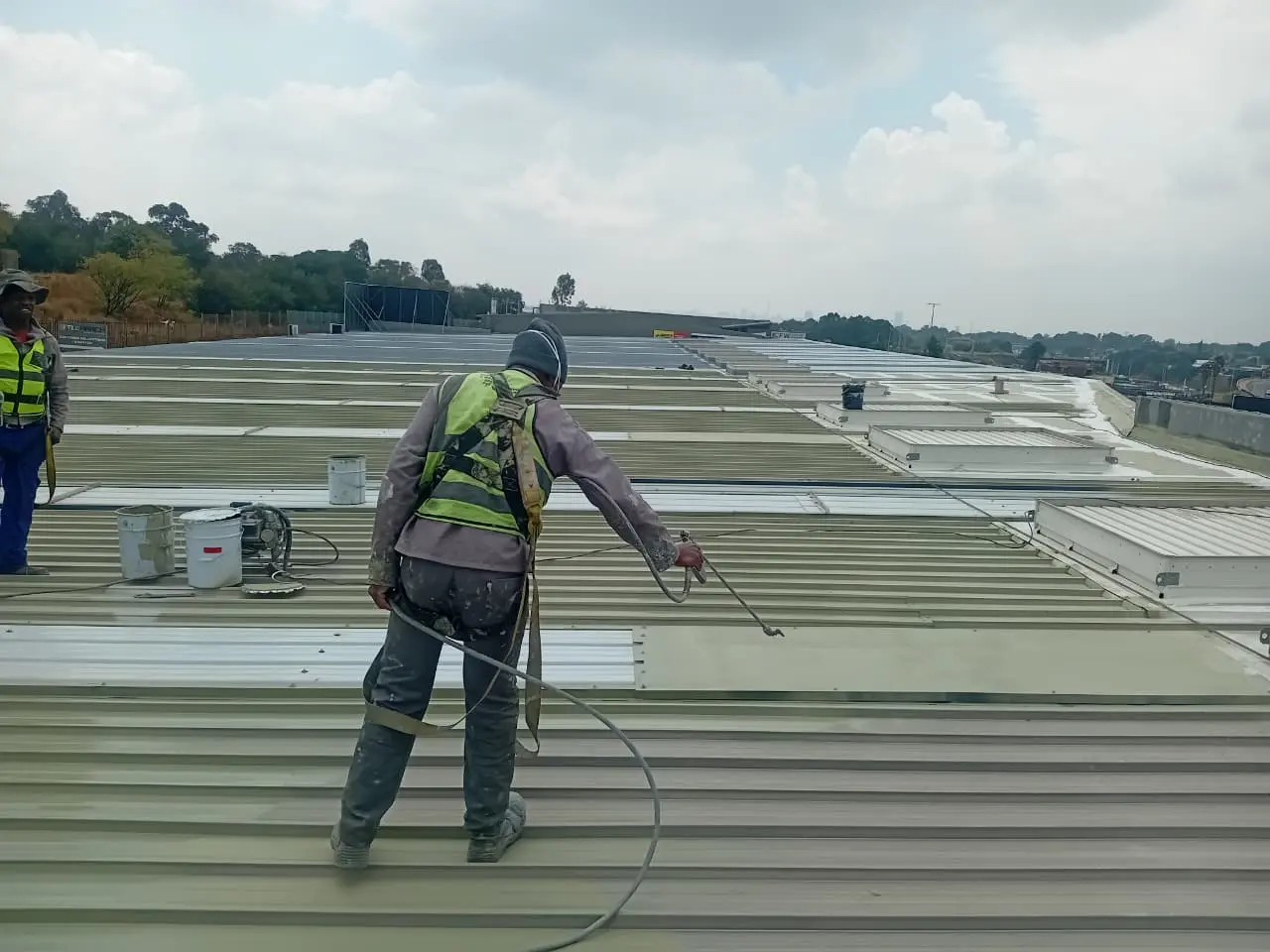 Premium roof coating systems application in Gauteng