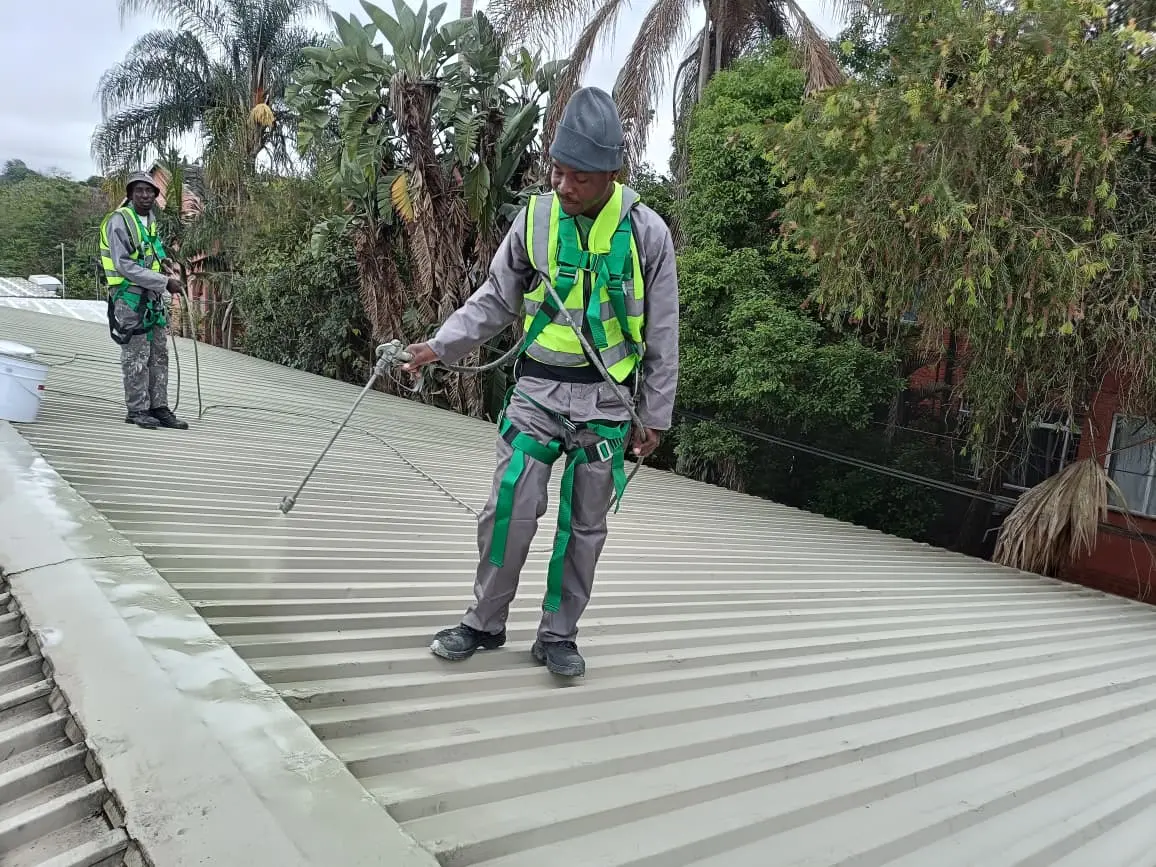 Professional roof coating application by Sicon Group in Gauteng