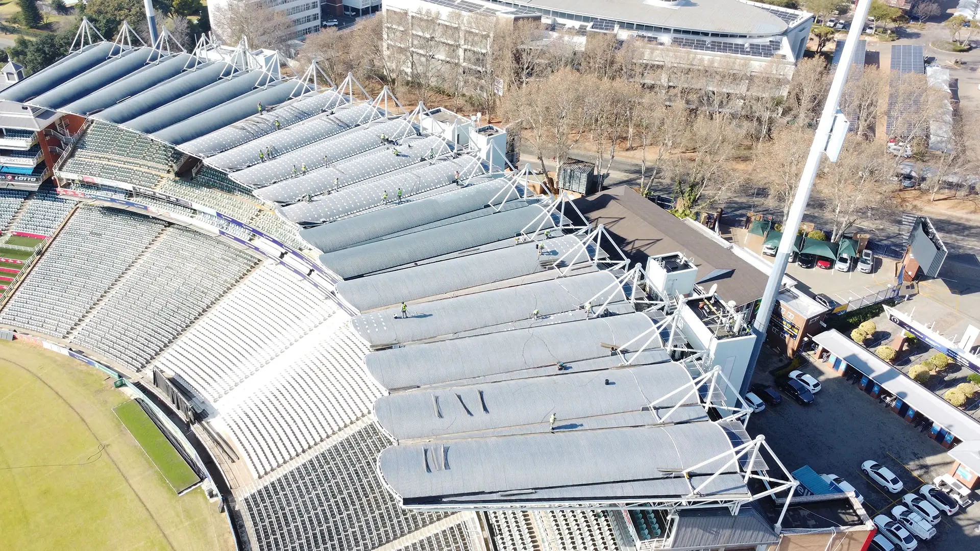 Stadium roof coatings and maintenance in Johannesburg